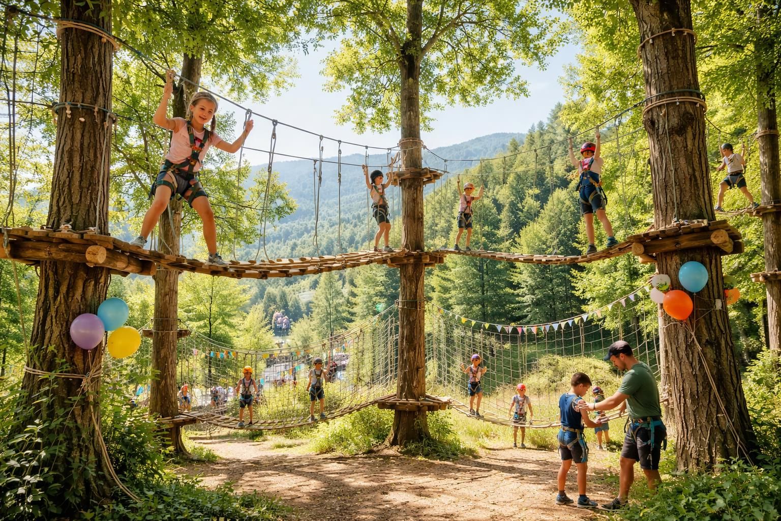 découvrez l'accrobranche à la cote saint andré, une activité originale et ludique idéale pour célébrer les anniversaires en pleine nature, entre amis ou en famille.