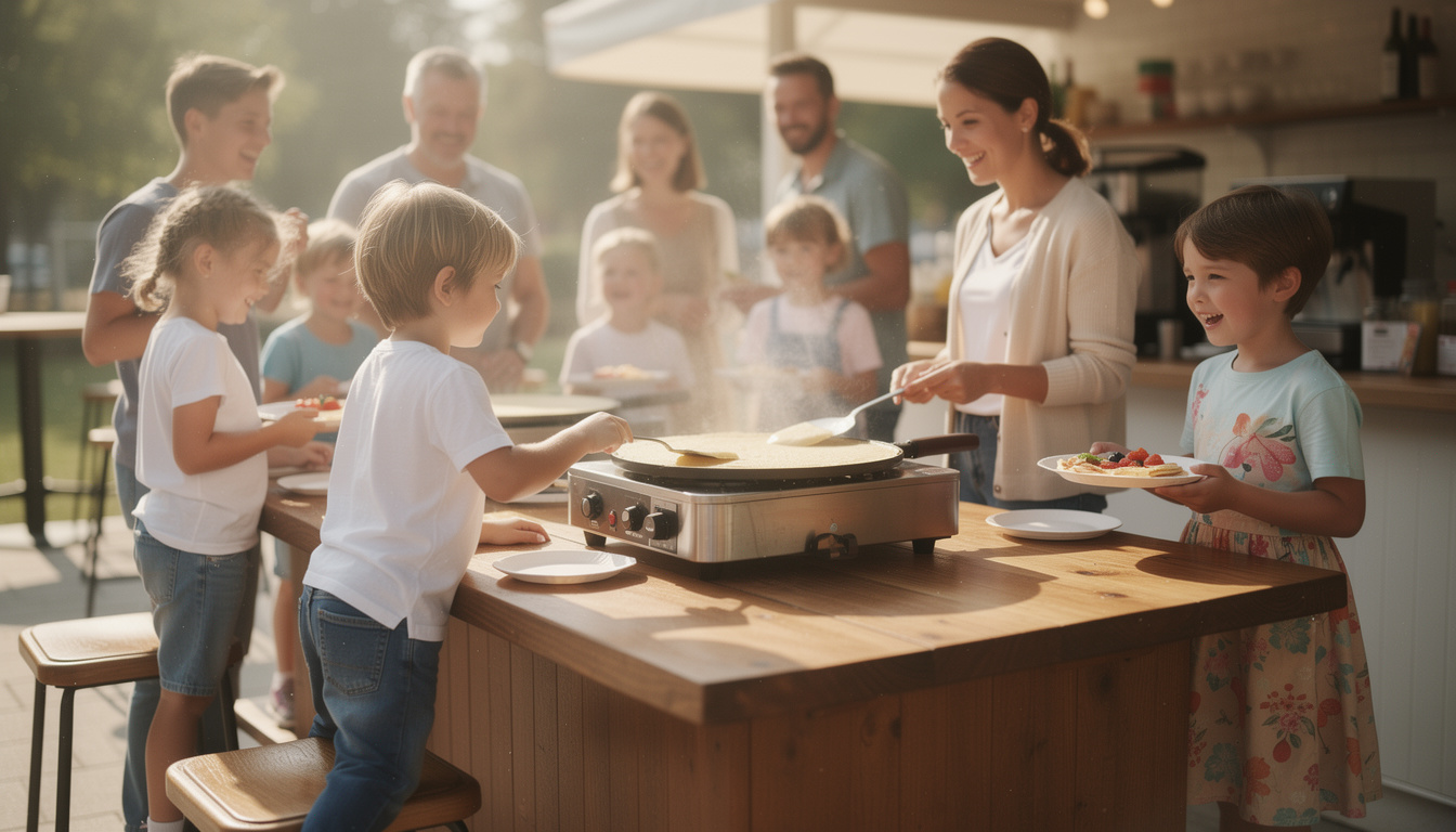 découvrez comment créer un bar à crêpes pour enfants convivial et amusant, parfait pour émerveiller petits et grands lors de toutes vos fêtes et événements.