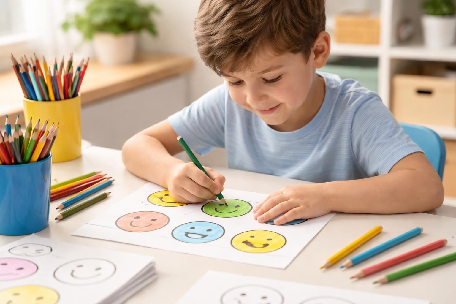 découvrez comment les smileys à colorier favorisent le développement de la motricité fine chez les enfants en stimulant leur coordination et leur précision tout en s'amusant.