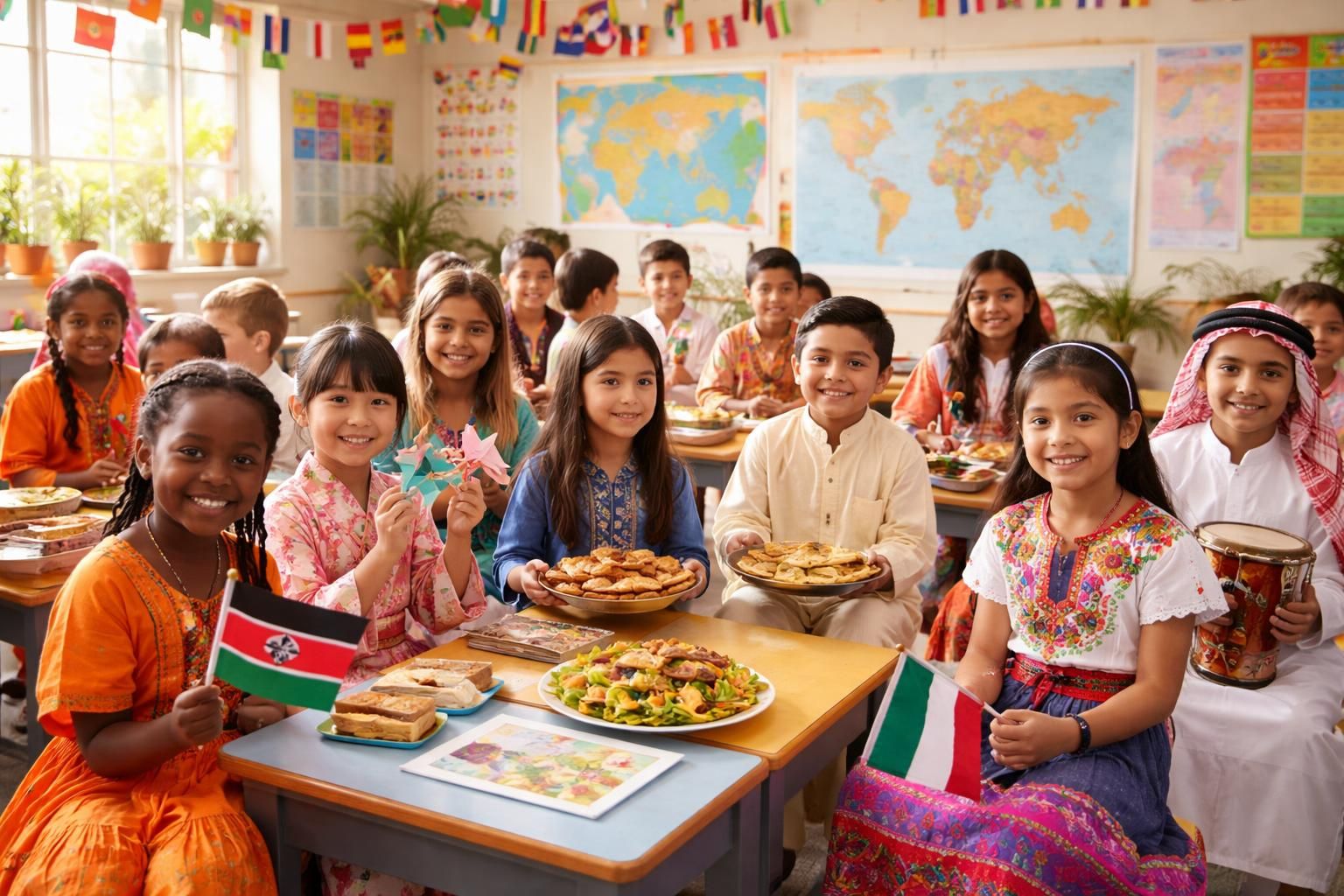 découvrez comment notre classe valorise et célèbre la diversité culturelle de chaque élève à travers des activités enrichissantes et inclusives.