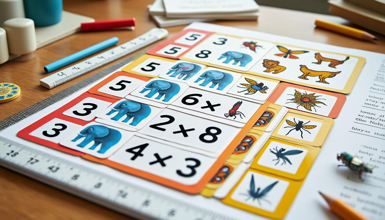 créez des flashcards efficaces pour maîtriser facilement la table de multiplication de 8 et améliorer vos compétences en calcul.