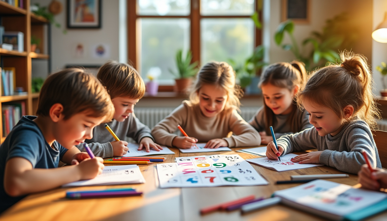 plongez dans le coloriage magique sur les tables de multiplication : un outil ludique et efficace pour aider les enfants à apprendre et mémoriser leurs multiplications tout en s’amusant !