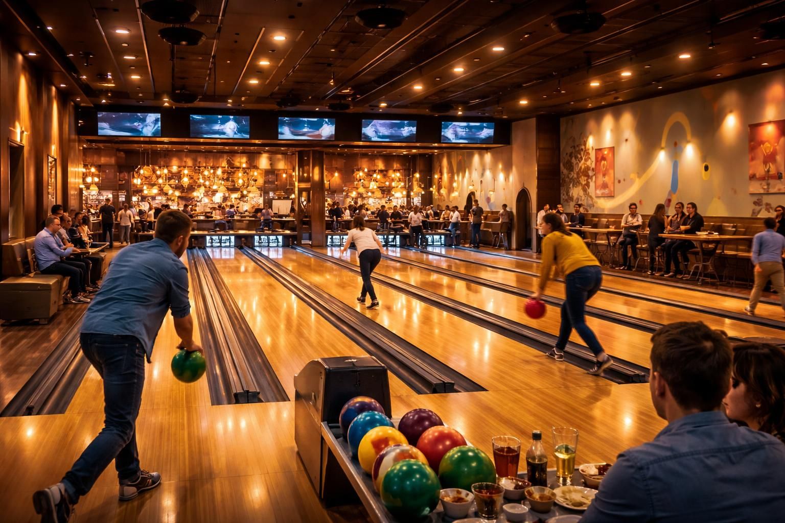 vivez des soirées inoubliables au meilleur bowling de riom. amusez-vous en famille ou entre amis dans une ambiance conviviale et dynamique.