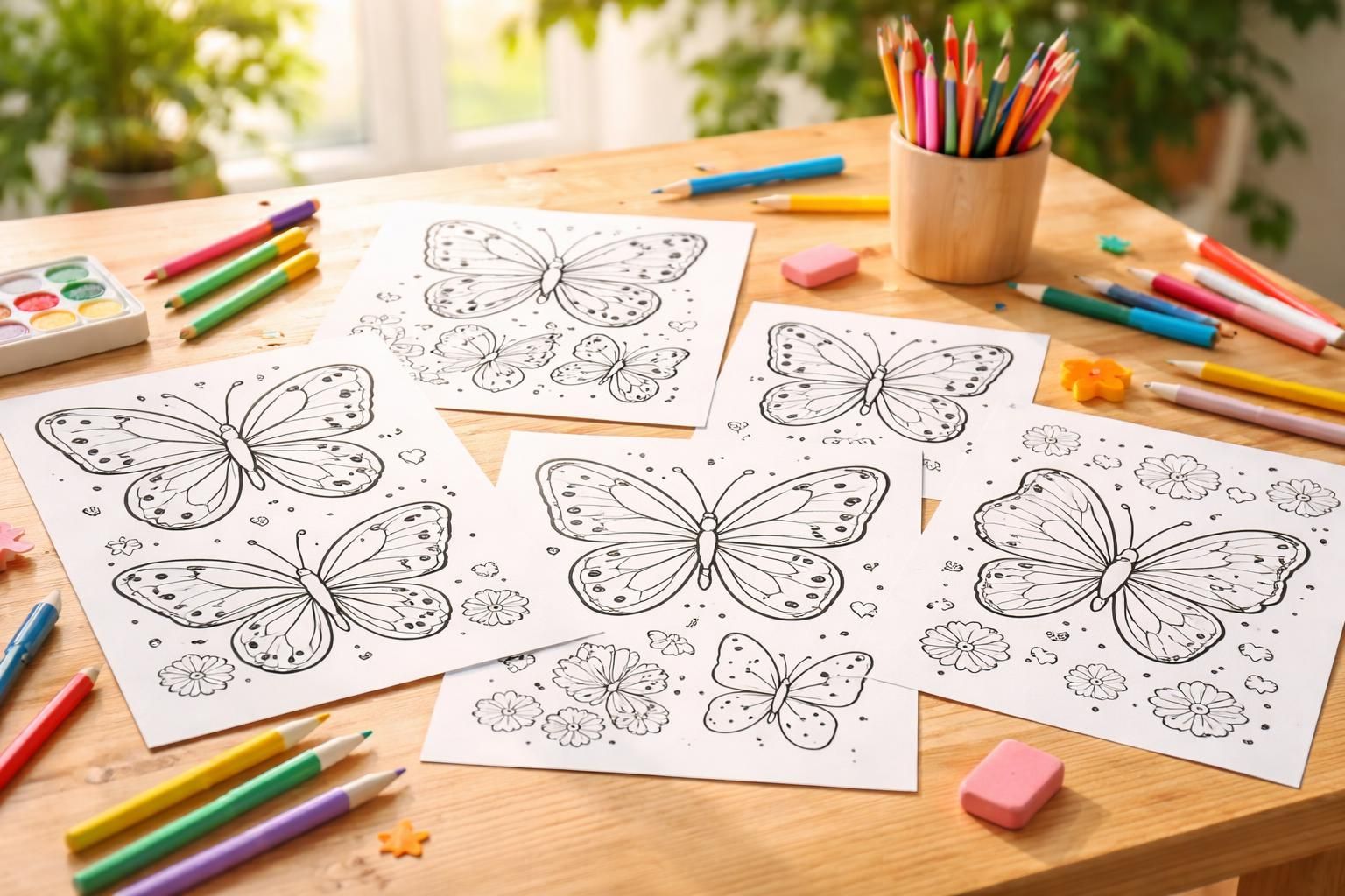 explorez notre sélection des meilleurs coloriages de papillons à imprimer, parfaits pour divertir et développer la créativité de vos enfants.