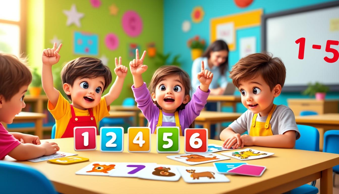 apprenez comment les enfants découvrent et représentent les nombres de 1 à 5 en éducation préscolaire grâce à des activités ludiques et adaptées à leur développement.