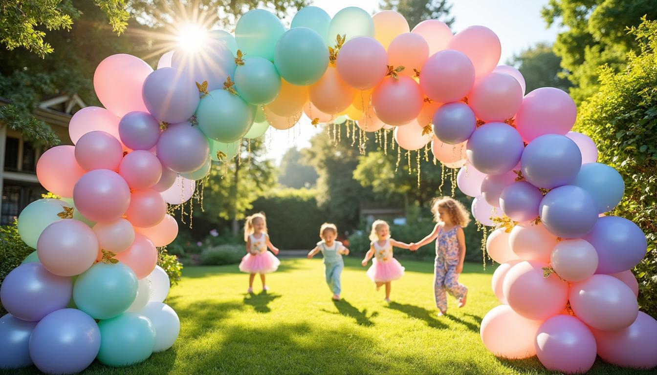 découvrez 5 idées créatives d'arche de ballons pastel pour sublimer la décoration de la fête de vos enfants et créer une atmosphère joyeuse et colorée.