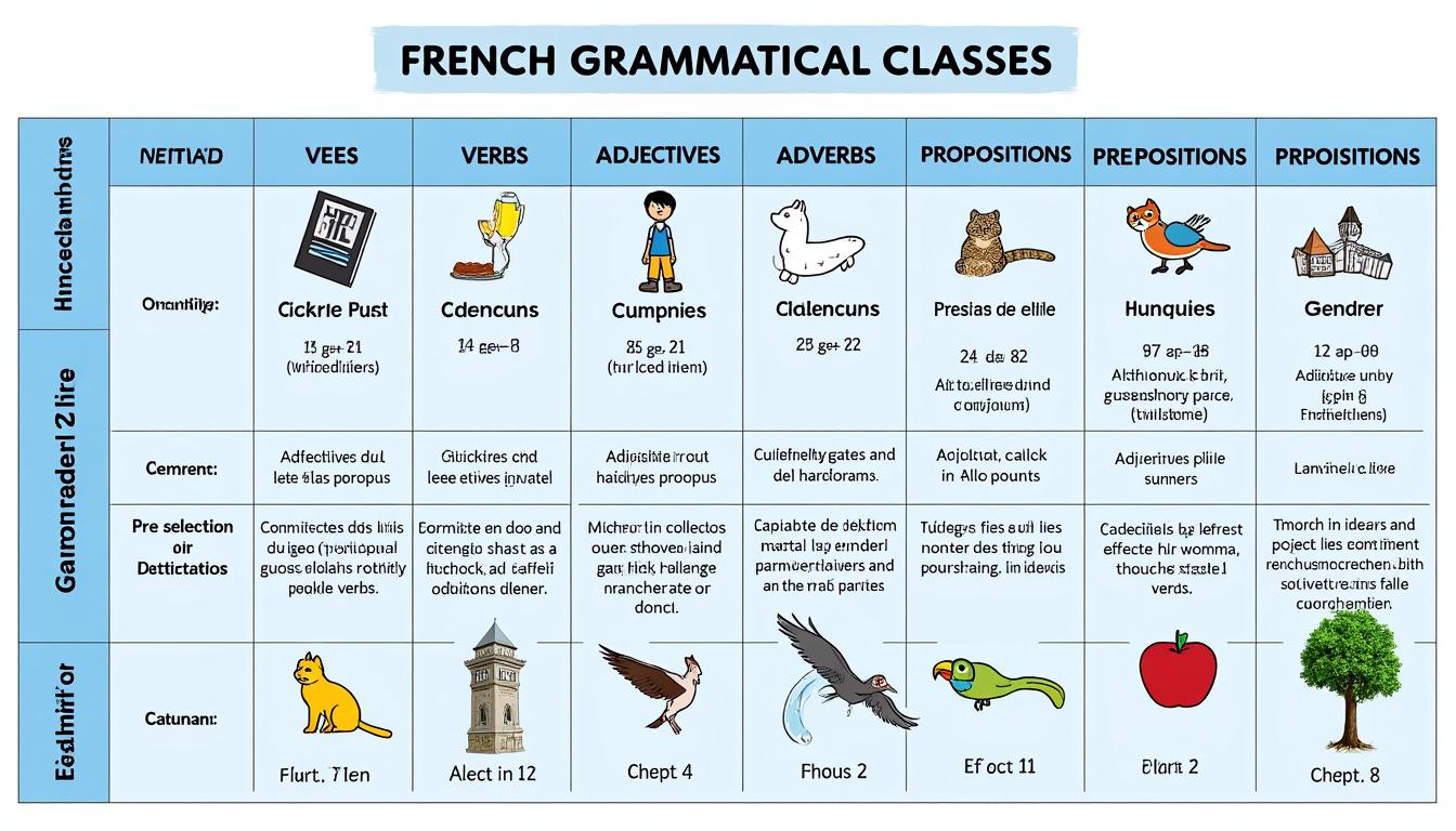 découvrez un tableau clair des classes grammaticales et comprenez leurs implications essentielles dans l’écriture pour améliorer la maîtrise de la langue française.