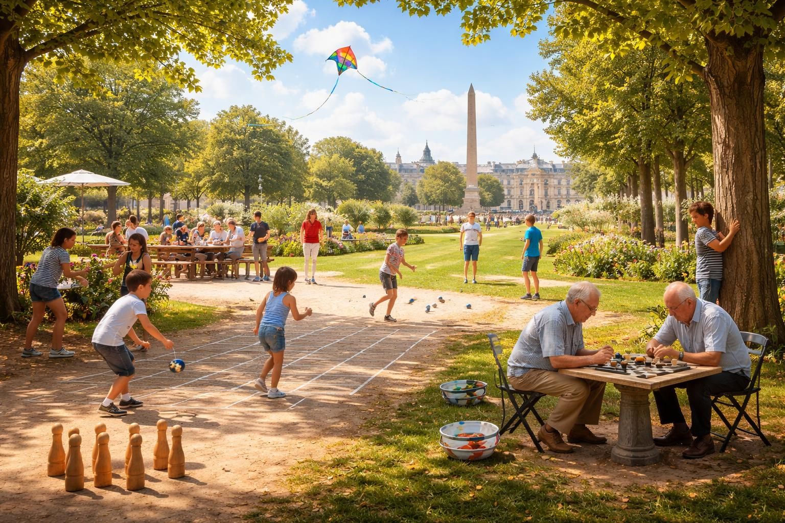 découvrez les 10 meilleurs jeux à pratiquer dans le magnifique jardin des tuileries, idéalement situé près de la place de la concorde à paris, pour des moments de plaisir en famille ou entre amis.