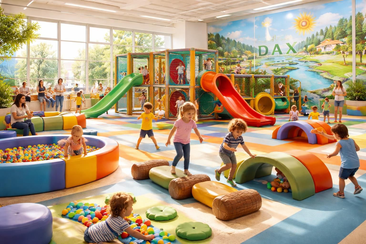 découvrez les avantages d'un parc de jeux couvert à dax pour le développement des enfants : un espace sécurisé favorisant la motricité, la socialisation et la créativité toute l'année.