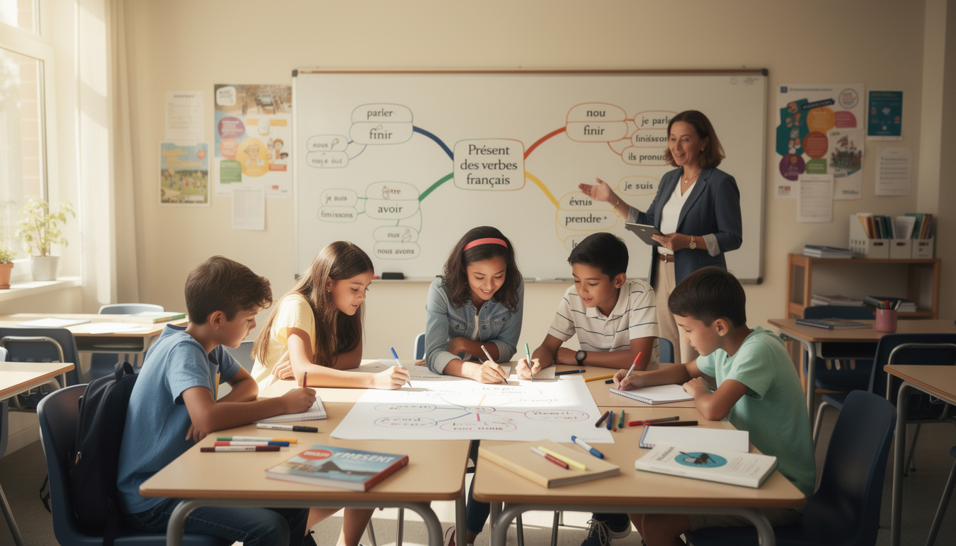 découvrez les avantages d'utiliser une carte mentale du présent de l'indicatif en classe pour faciliter l'apprentissage, améliorer la mémorisation et dynamiser les cours de français.