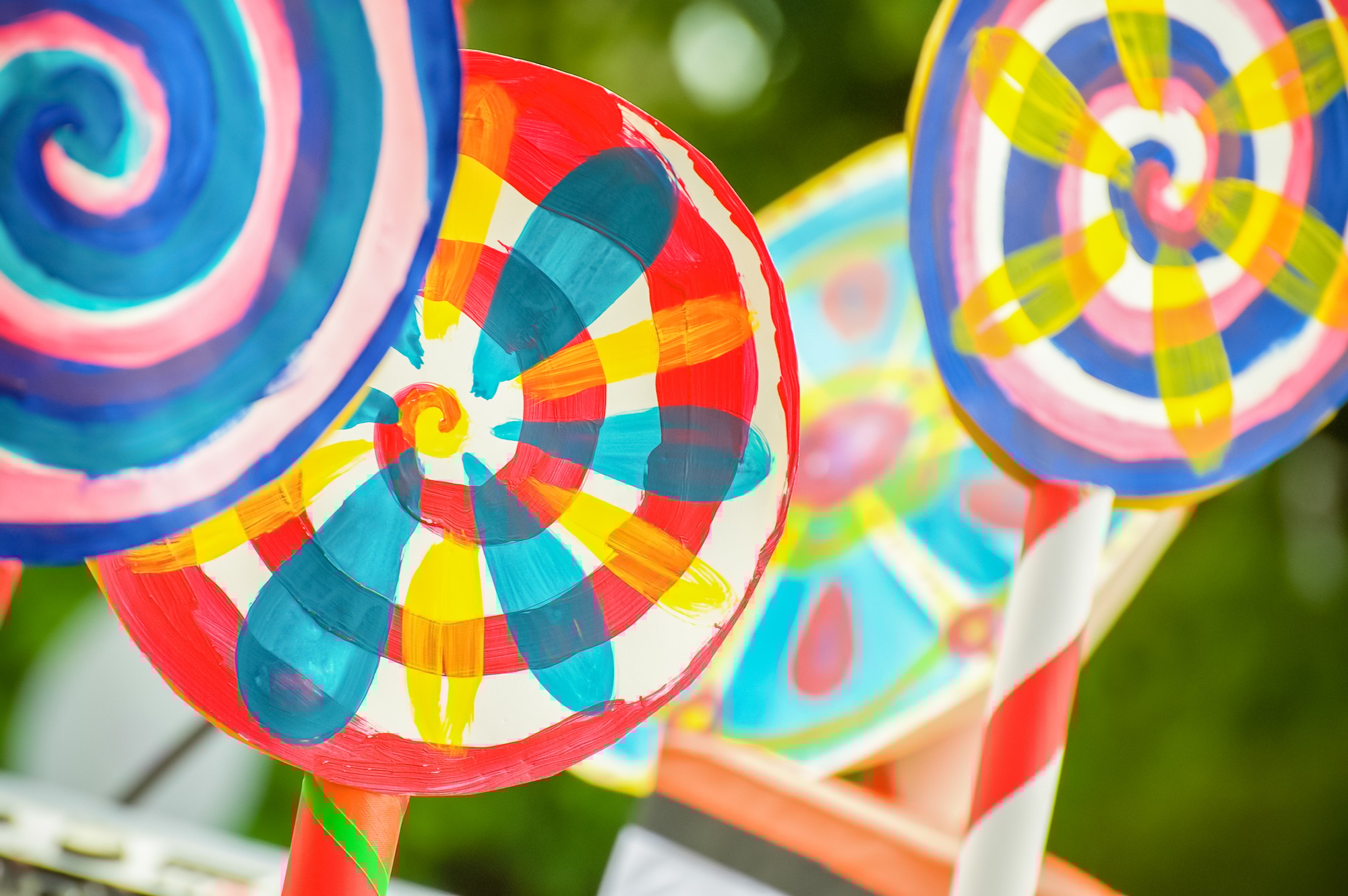 candy colored circles