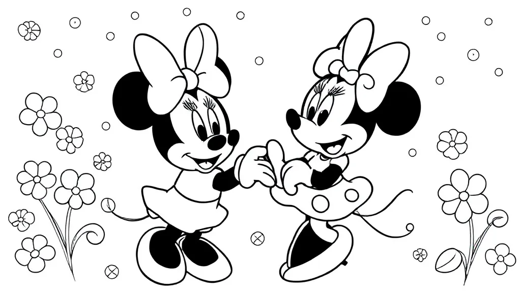 coloriages à imprimer Minnie