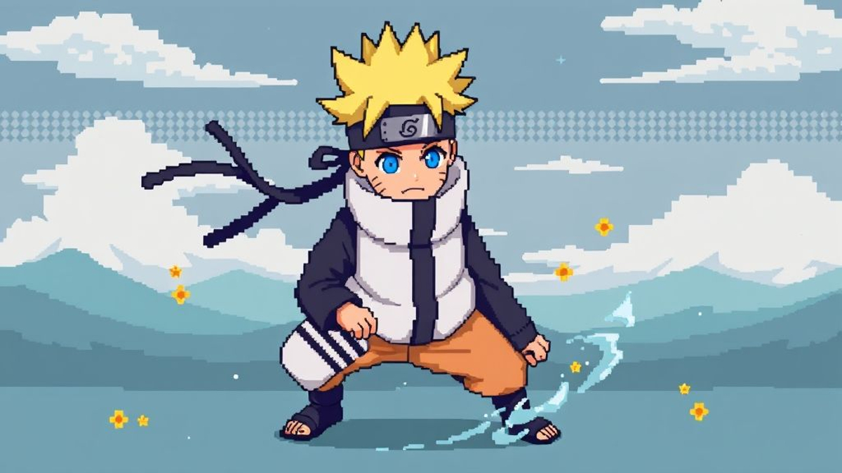 pixel art Naruto Kyubi